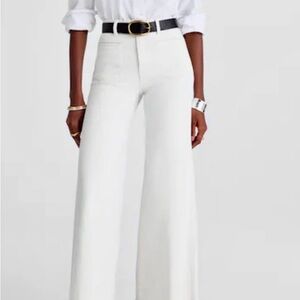 Madewell White Flare & Wide Leg Jeans